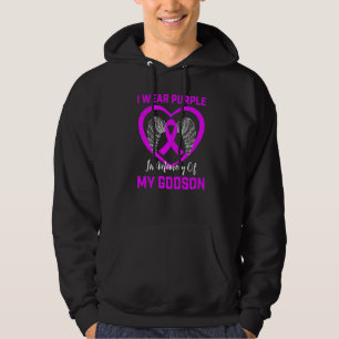 I Wear Purple In Memory Of Godson Epilepsy Awarene Hoodie
