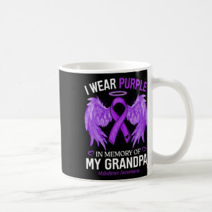 I Wear Purple In Memory Of Grandpa Heimerheimer Aw Coffee Mug