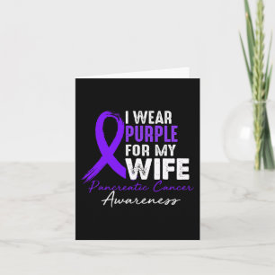 I Wear Purple In Memory of Great Aunt Pancreatic C Card