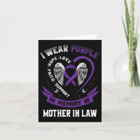 I Wear Purple In Memory Of Mother In Law Pancreati