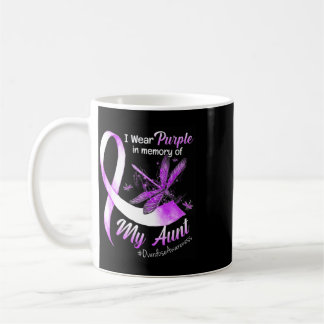 I Wear Purple In Memory Of My Aunt Overdose Awaren Coffee Mug
