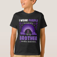 I wear purple in memory of my brother Overdose Awa