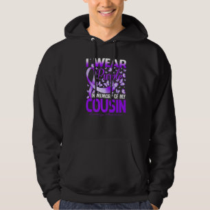 I Wear Purple In Memory Of My Cousin Epilepsy Awar Hoodie