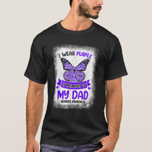 I Wear Purple In Memory Of My Dad Overdose Awarene T-Shirt
