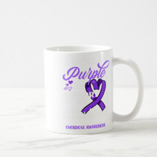I Wear Purple In Memory Of My Husbynd Overdose Awa Coffee Mug