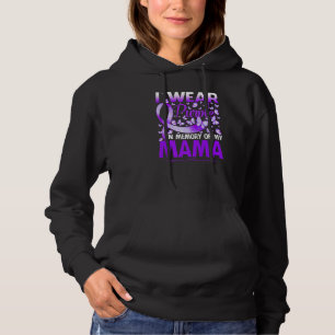 I Wear Purple In Memory Of My Mama Lupus Awareness Hoodie