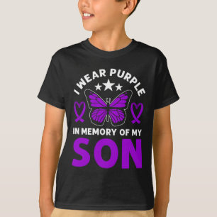 I Wear Purple In Memory Of My Uncle Overdose Aware T-Shirt