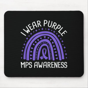 I Wear Purple Mps Awareness Mouse Pad