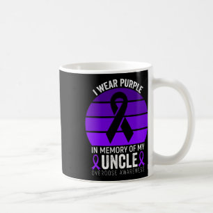 I Wear Purple Ribbon Overdose Awareness Shirt Uncl Coffee Mug