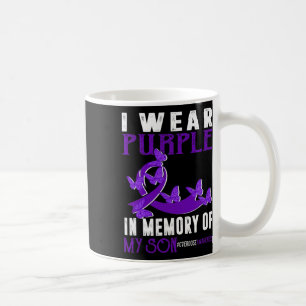 I Wear Purpleni In Memory Of My Son Overdose Aware Coffee Mug