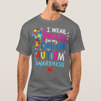 I Wear Puzzle For My Autism Awareness Autism Aware T-Shirt