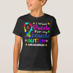 i wear puzzle for my cousin T-Shirt