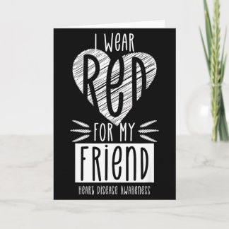 I Wear Red Cardiovascular Heart Disease Awareness Card