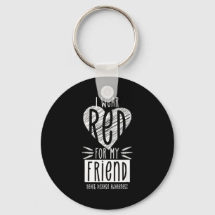I Wear Red Cardiovascular Heart Disease Awareness  Key Ring