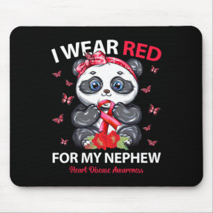 I Wear Red For My Nephew Heart Disease Awareness P Mouse Pad