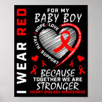 I Wear Red For My Son Heart Disease Awareness Prod