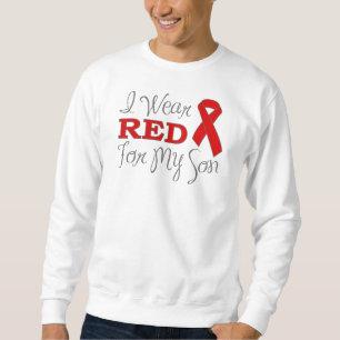 I Wear Red For My Son (Red Ribbon) Sweatshirt