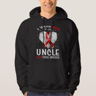 I Wear Red For My Uncle Heart Disease Awareness Hoodie