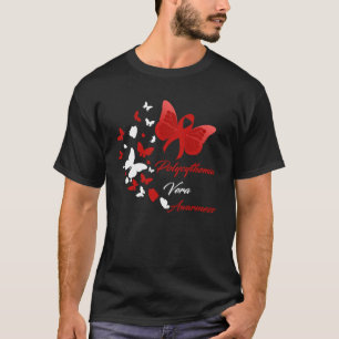 I Wear Red For Polycythemia Vera Awareness Warrior T-Shirt