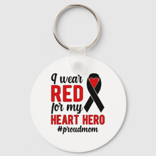 I Wear Red Proud Chd Warrior Mother Chd Awareness  Key Ring