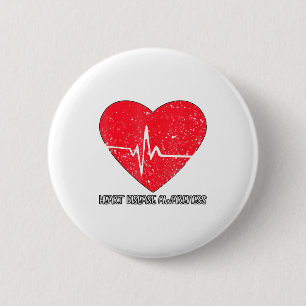 I Wear Red To Fight Heart Disease Awareness _1  6 Cm Round Badge