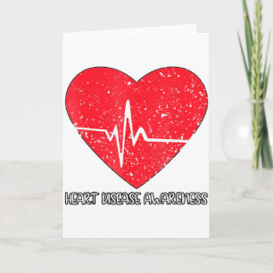 I Wear Red To Fight Heart Disease Awareness _1  Card