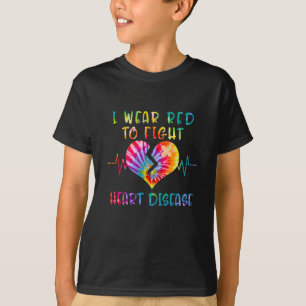 I Wear Red To Fight Heart Disease Awareness Shirt 