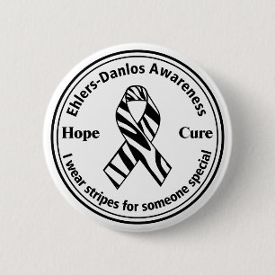 I Wear Stripes for Someone Special EDS Button