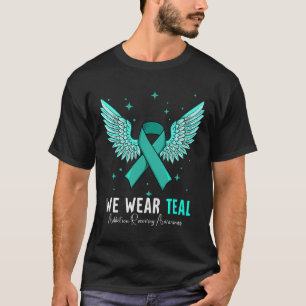 I Wear Teal Addiction Recovery Awareness T-Shirt