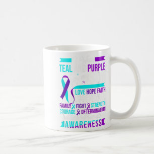 I Wear Teal & Purple For My Son Suicide Preven Coffee Mug