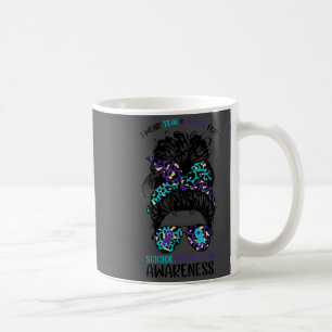 I Wear Teal &amp; Purple For Suicide Prevention Aw Coffee Mug