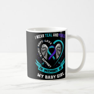 I Wear Teal And Purple Byby Suicide Prevention Awa Coffee Mug