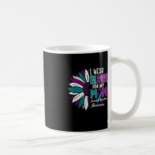 I Wear Teal and Purple For My MOM Suicide Preventi Coffee Mug