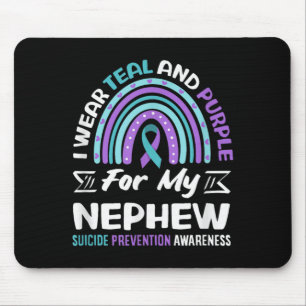 I Wear Teal And Purple For My Nephew Prevention Mouse Pad