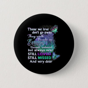 I Wear Teal And Purple For Someone I Miss Suicide 6 Cm Round Badge