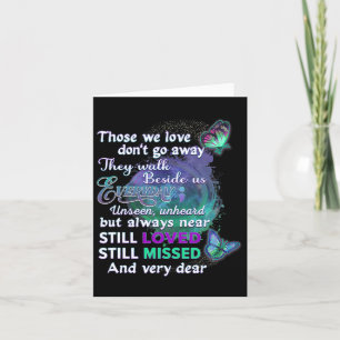 I Wear Teal And Purple For Someone I Miss Suicide Card