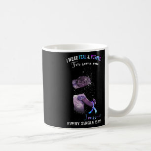 I Wear Teal And Purple For Suicide Prevention Awar Coffee Mug