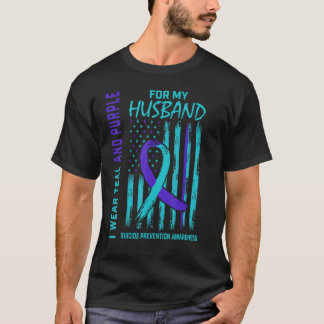 I Wear Teal and Purple Suicide Awareness Shirt Hus