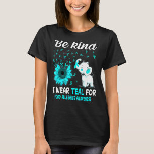 I Wear Teal Food Allergies Awareness T-Shirt