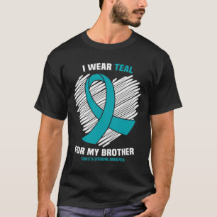 I Wear Teal For My Brother Tourette Syndrome Aware T-Shirt
