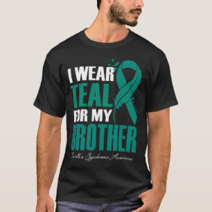 I Wear Teal For My Brother Tourette's Syndrome Awa T-Shirt