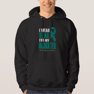 I Wear Teal For My Daughter Tourette's Syndrome Aw Hoodie