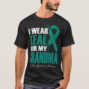 I Wear Teal For My Grandma Tourette's Syndrome Awa T-Shirt