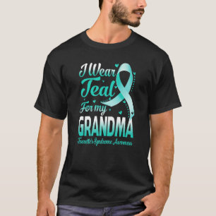 I Wear Teal For My Grandma Tourette's Syndrome Awa T-Shirt