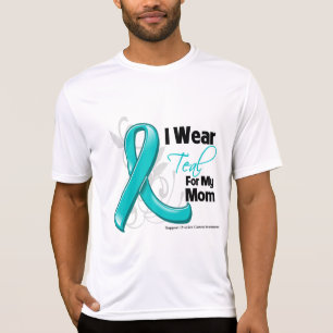 I Wear Teal For My Mum - Ovarian Cancer T-Shirt