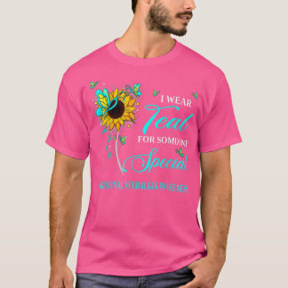 I Wear Teal For Trigeminal Neuralgia Awareness Sun T-Shirt