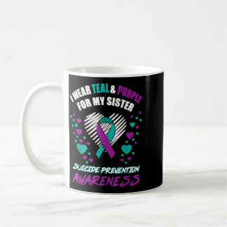 I Wear Tealpurple For My Sister Prevention Coffee Mug