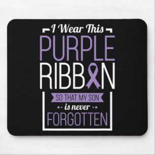 I Wear This Purple Ribbon Overdose Awareness Day G Mouse Pad