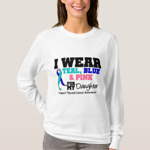 I Wear Thyroid Cancer Ribbon For My Daughter T-Shirt