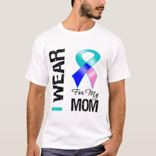 I Wear Thyroid Cancer Ribbon For My Mum T-Shirt